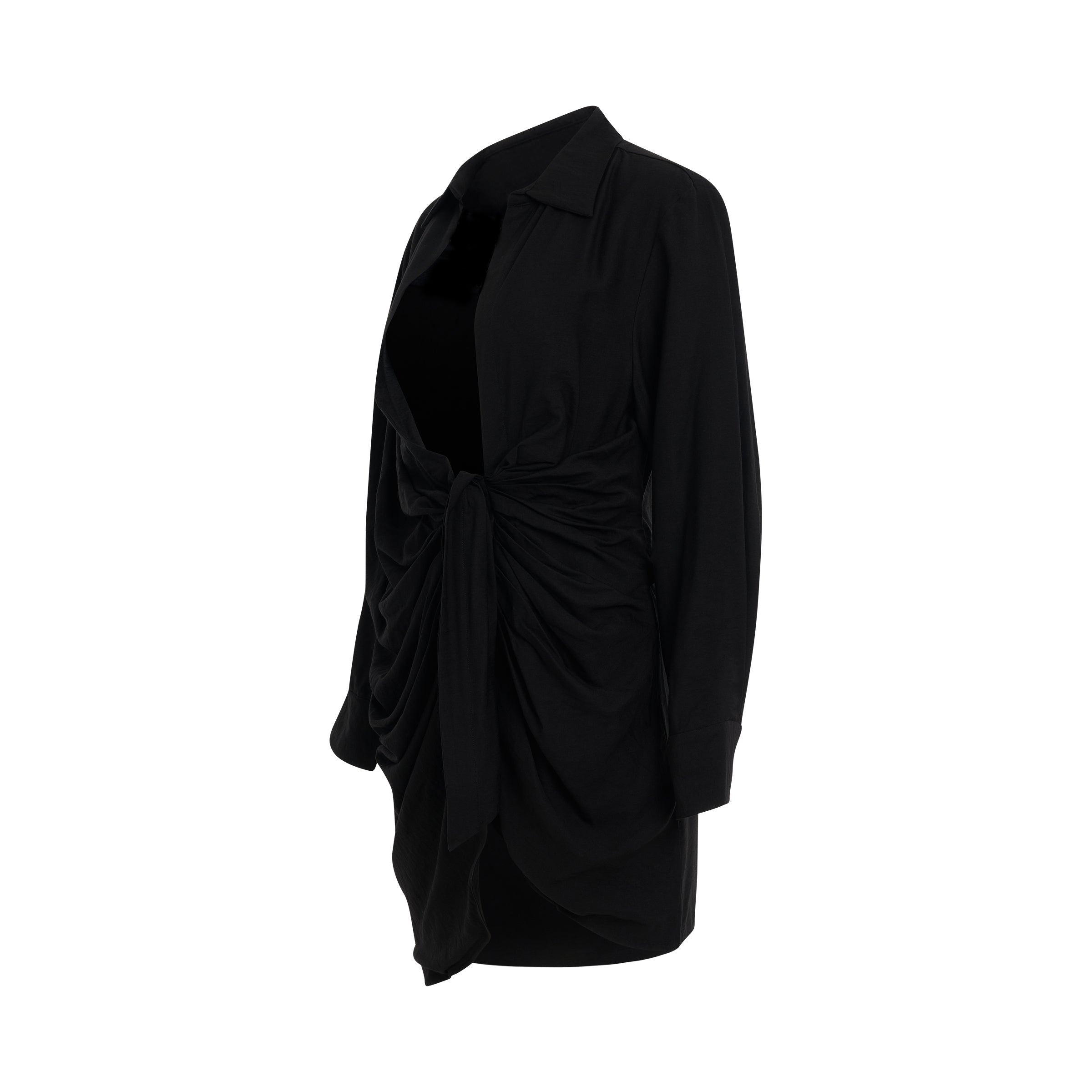 Bahia Sash Dress in Black - 2