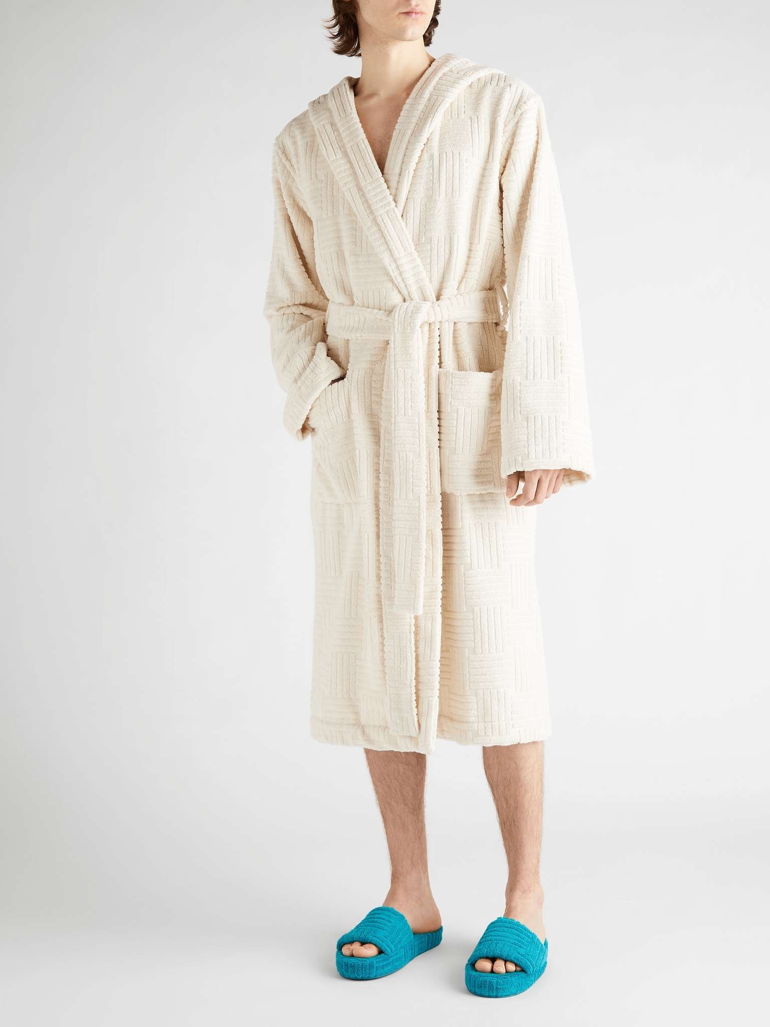 Cotton-Terry Hooded Robe - 2