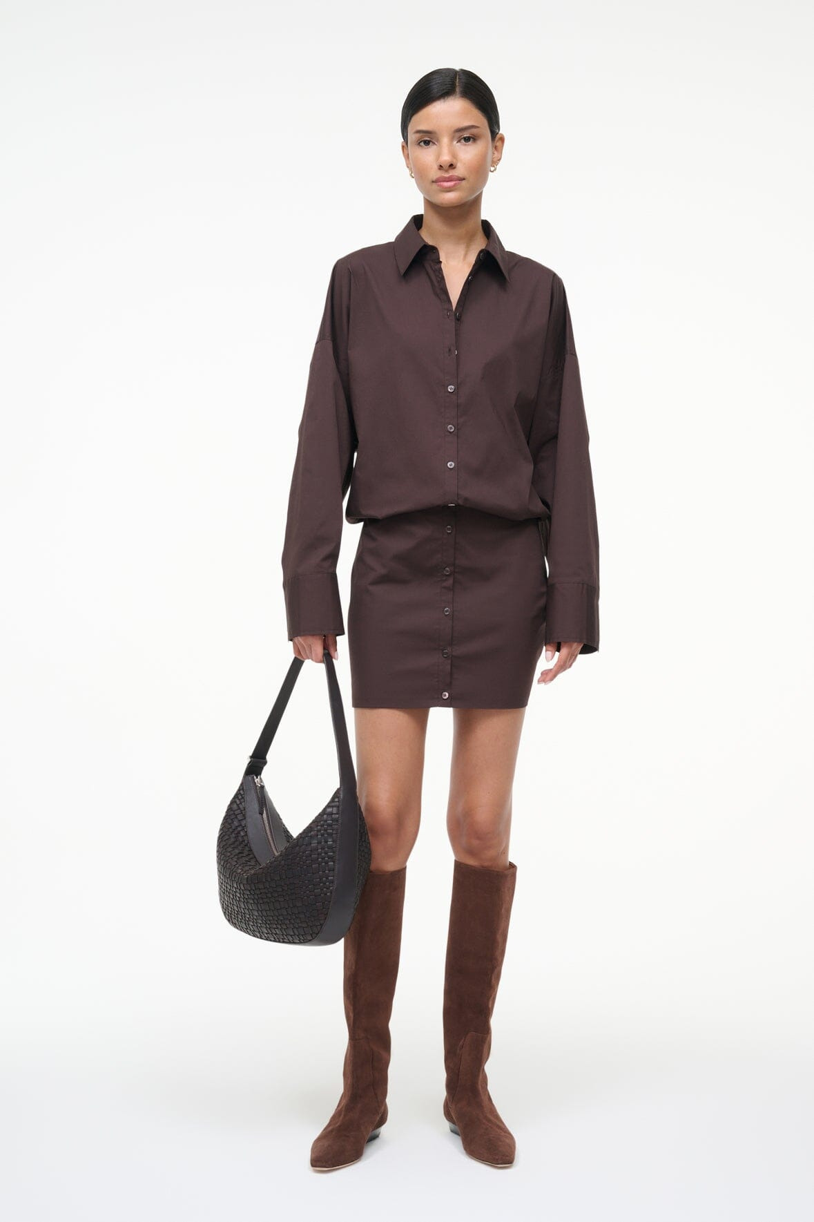 STAUD CYNTHIA DRESS EARTH - 2