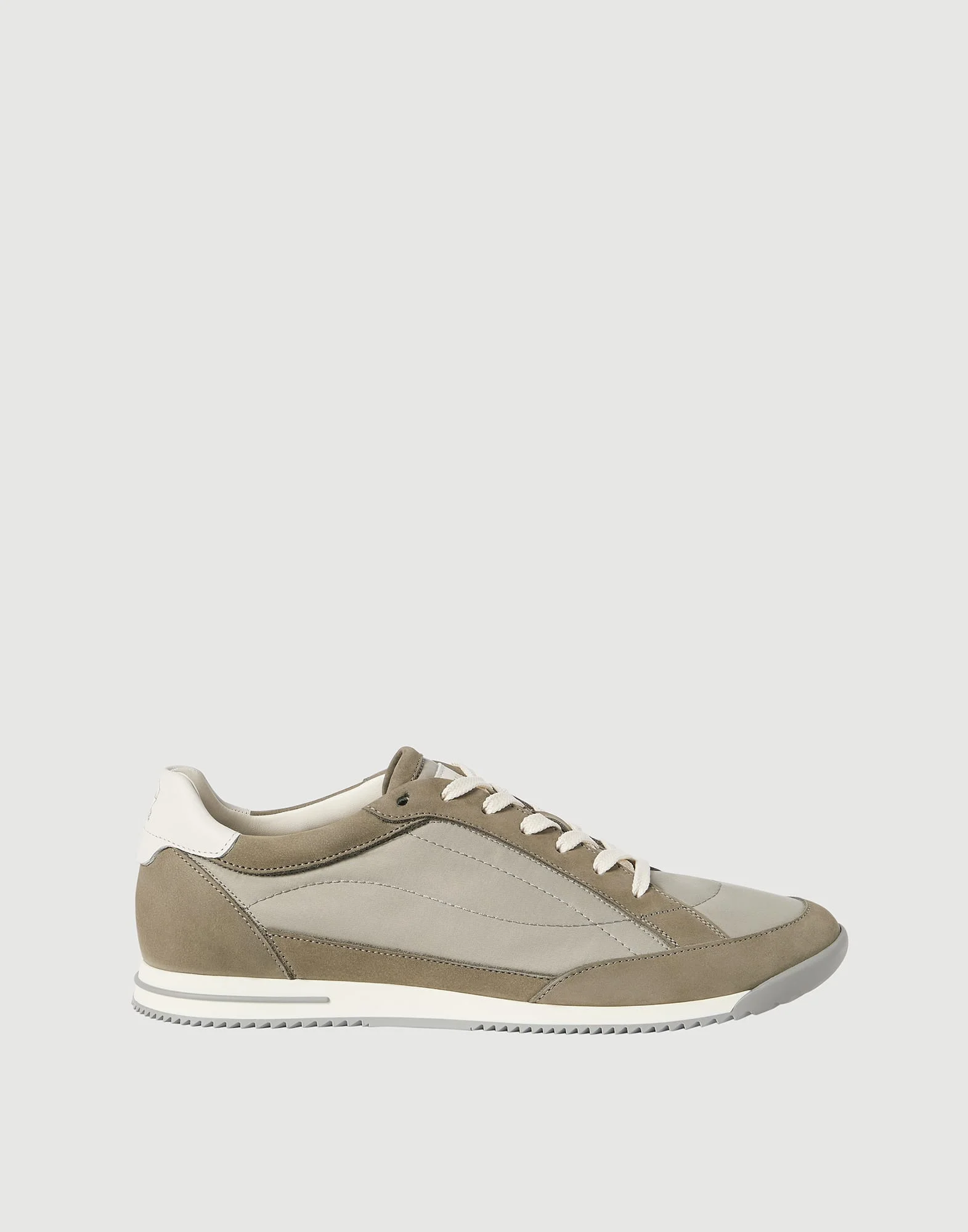 Nylon and nubuck sneakers - 1
