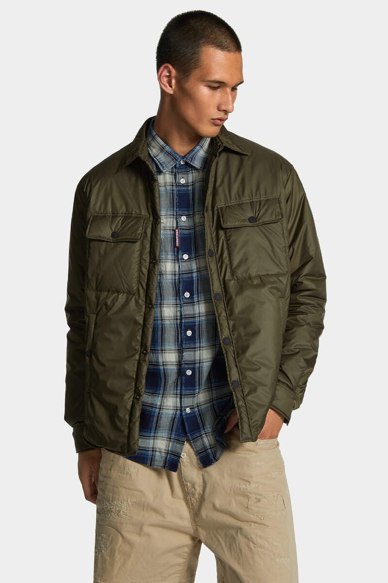 MILITARY LIGHT PUFFER SHIRT - 3