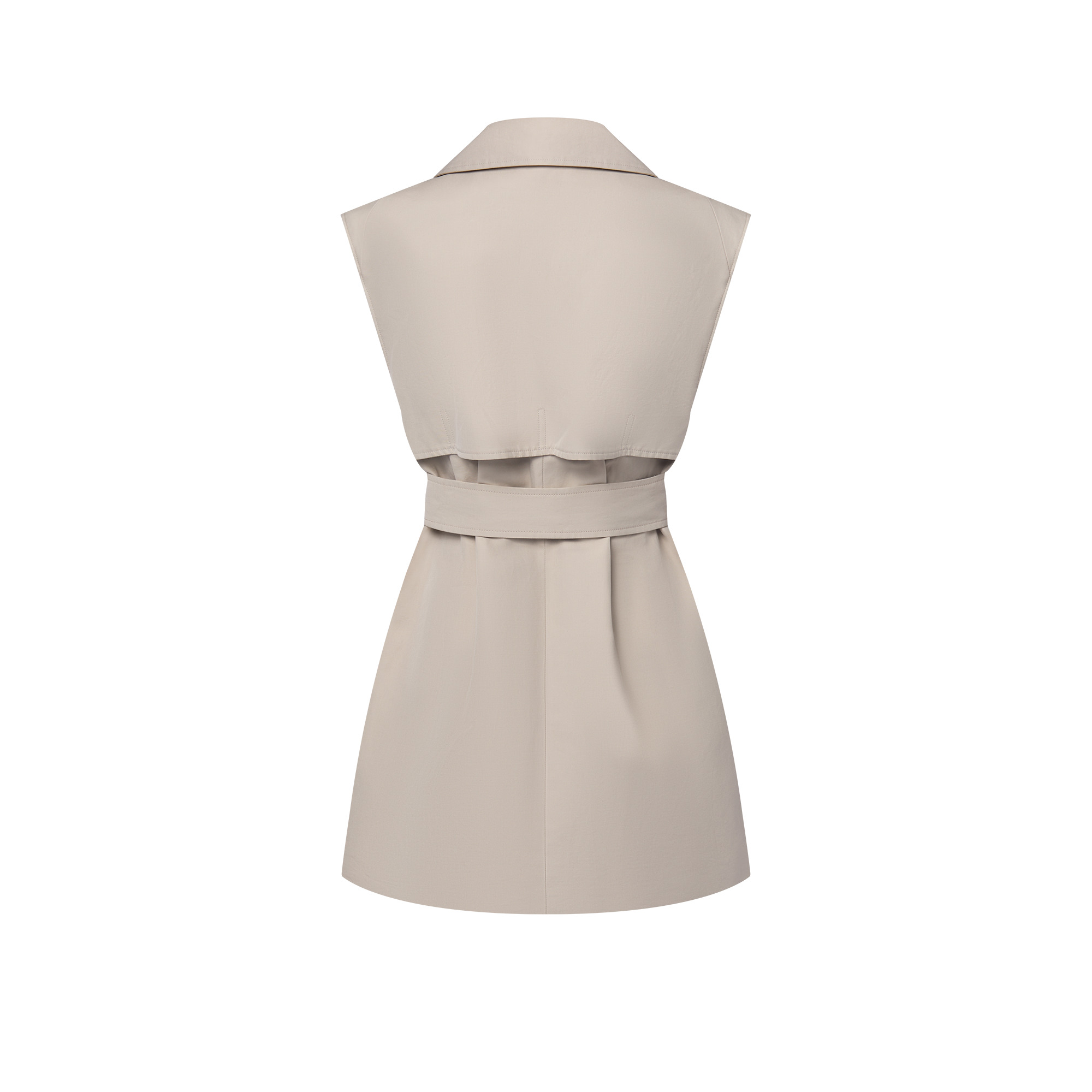 Double-Breasted Trench Dress - 3