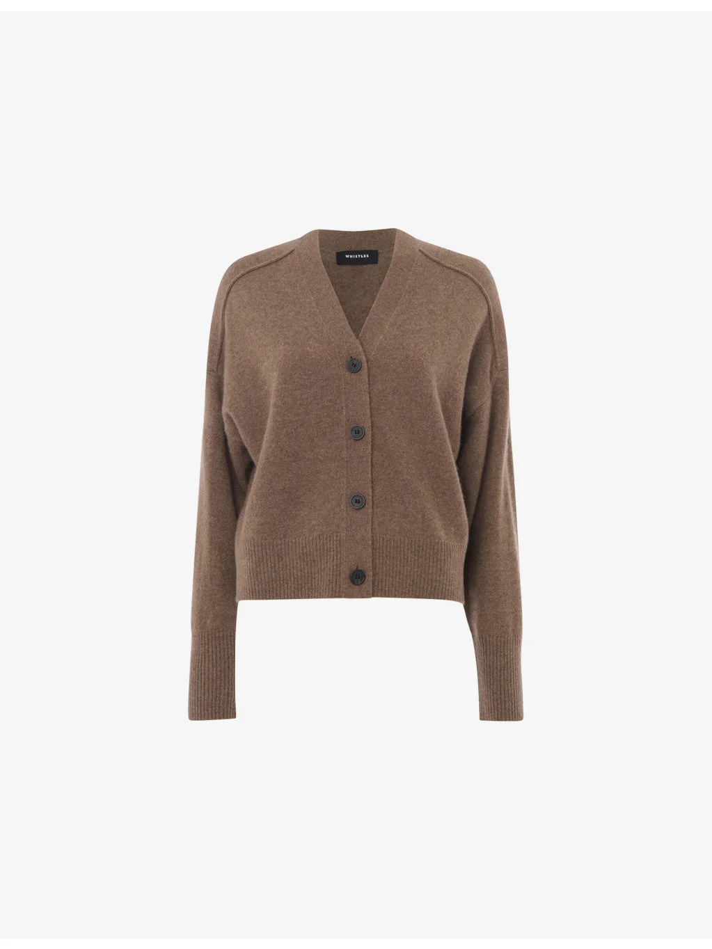 V-Neck Relaxed-Fit Cashmere Cardigan - 1