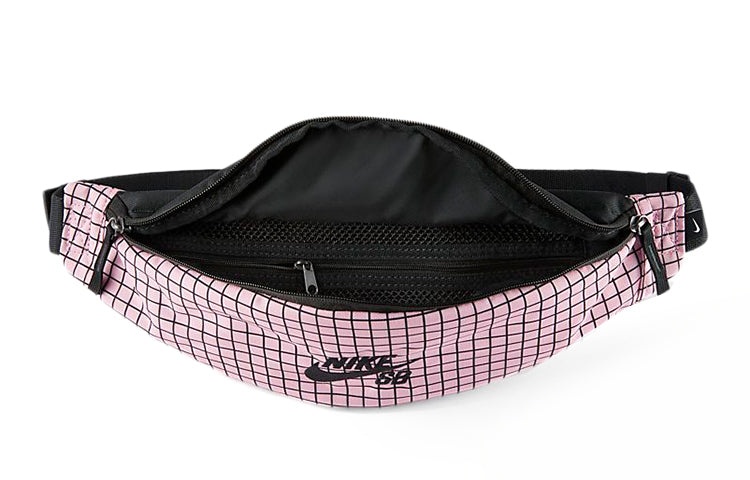Nike SB Heritage Print Waistpack Fanny Pack 'Black Pink' CK6755-629 - 4
