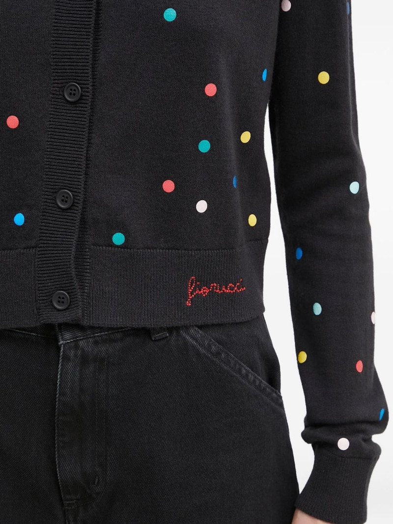polka-dot button cardigan 5