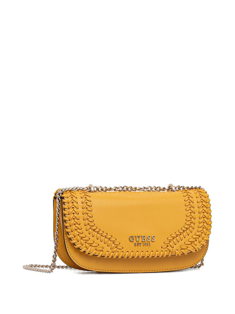 Tatum mini woven chain-strap cross-body bag 3