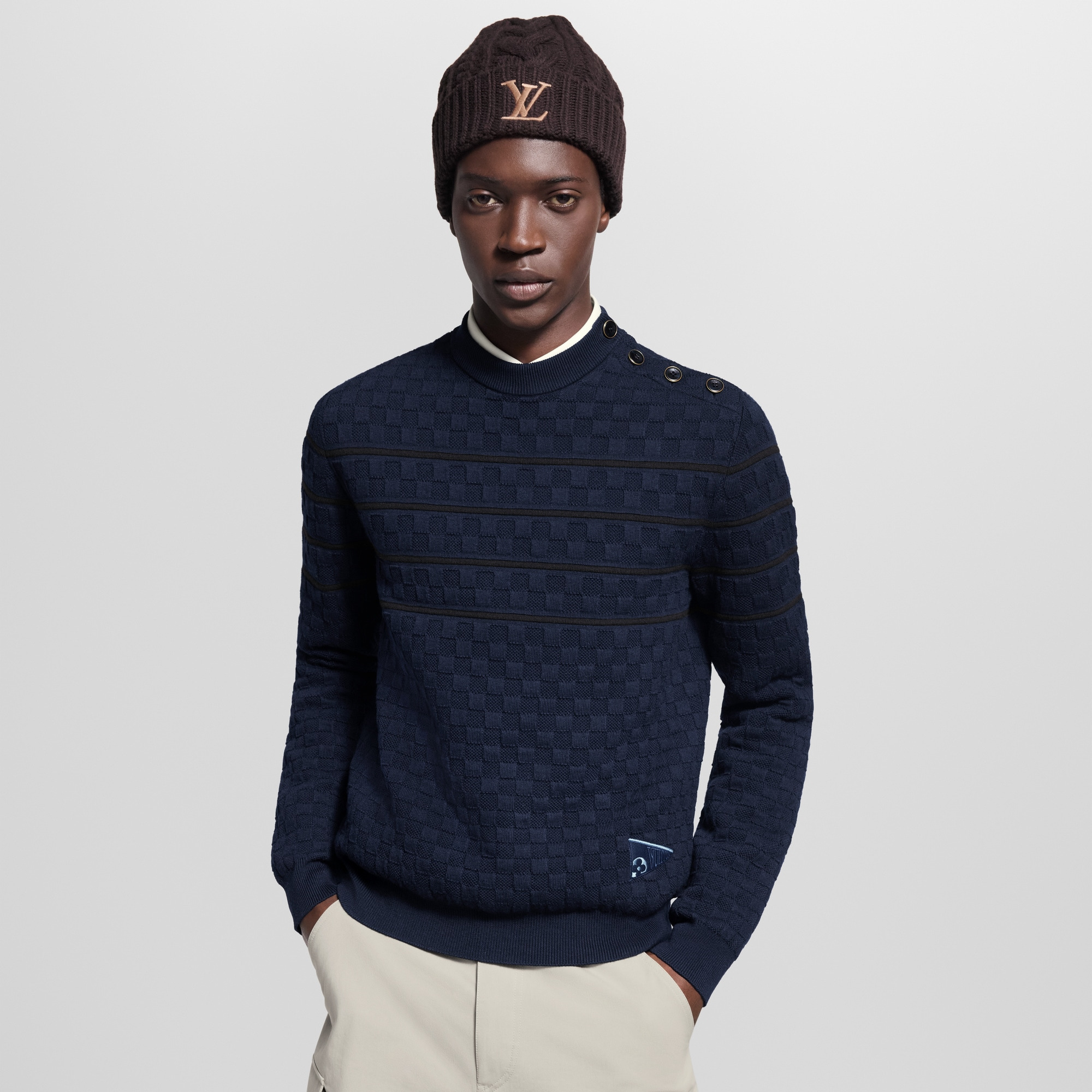 Damier Stripes Pullover - 2