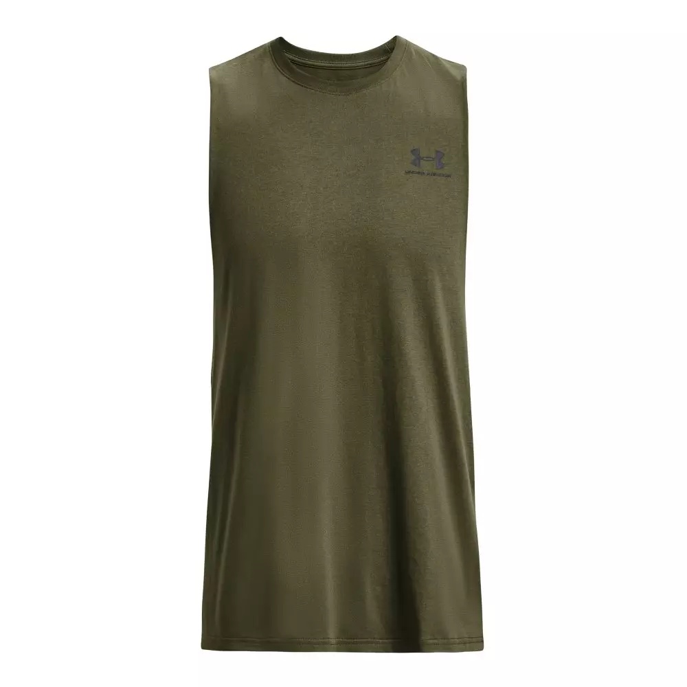 Men's Sportstyle Left Chest Cut-Off Tank - 4