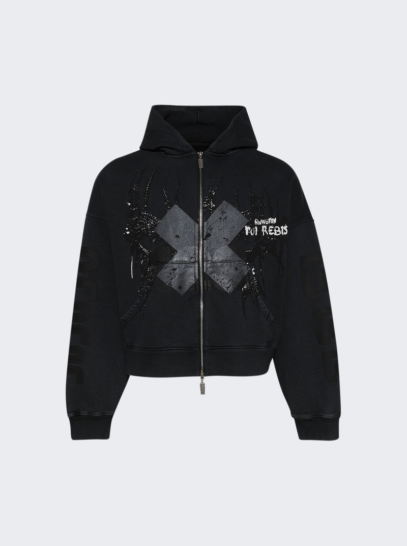 Bad Eyes Cva Zip Hoodie Heiro Black 1
