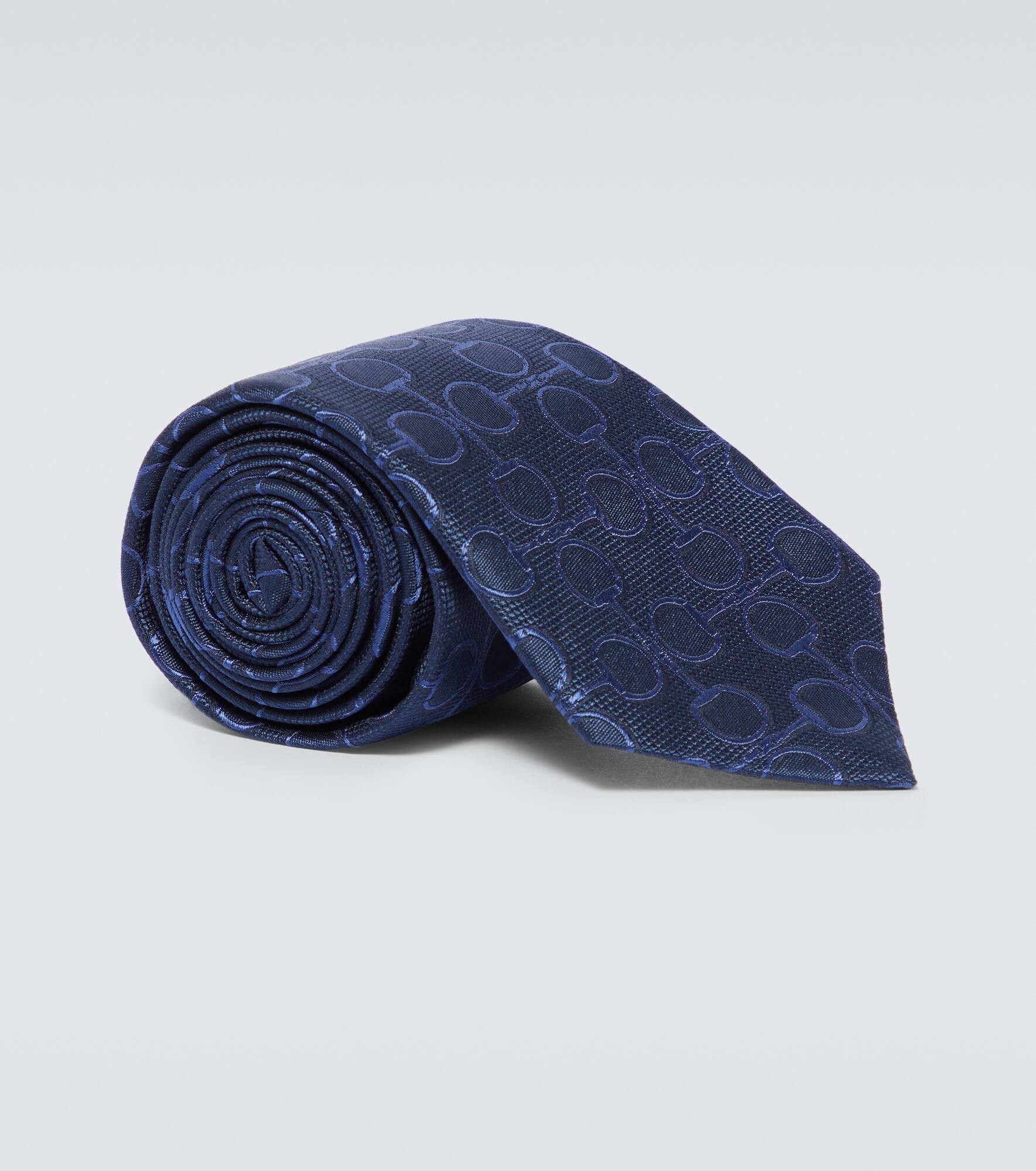 Silk jacquard tie - 1