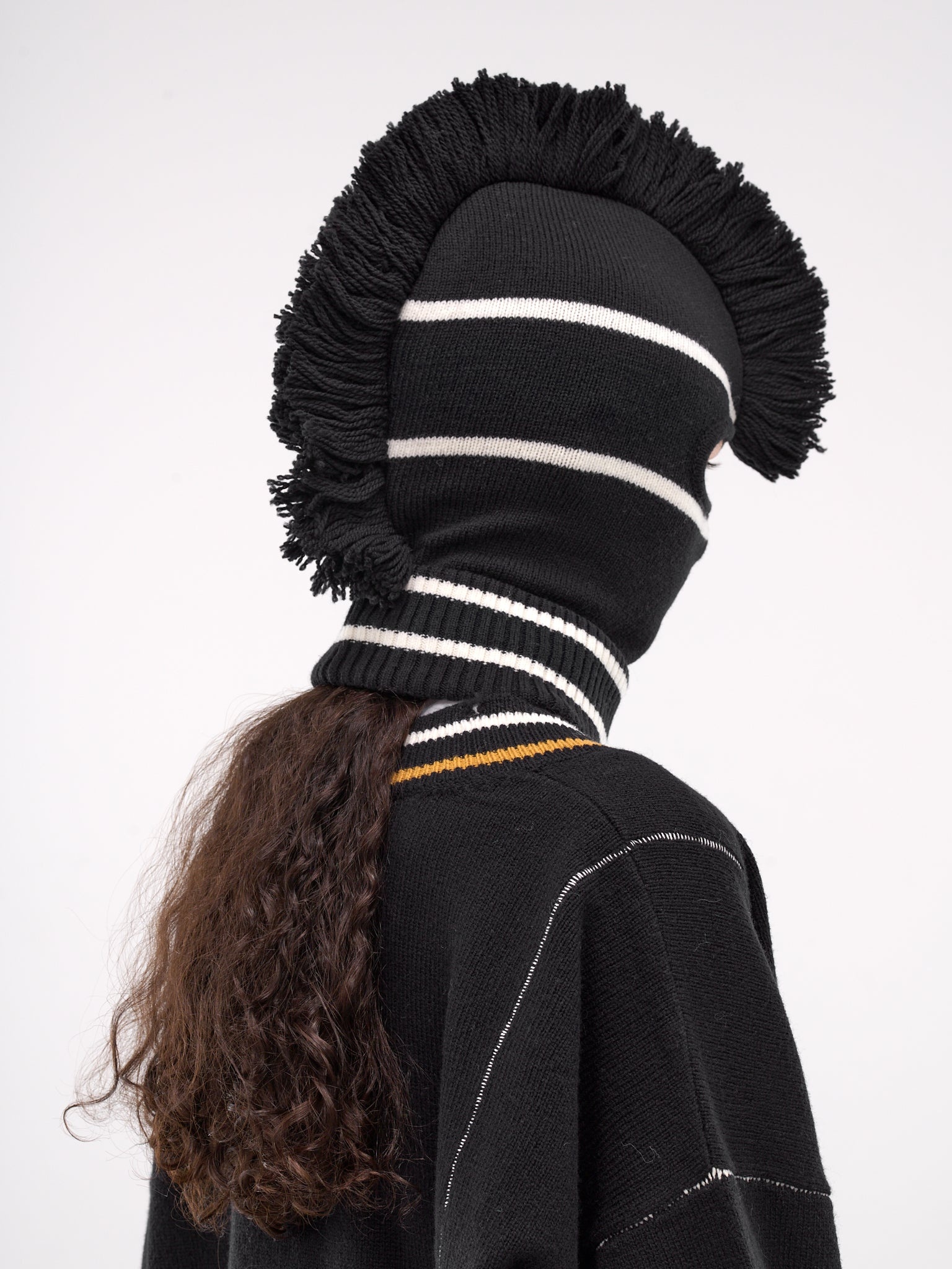 Fringe Knit Balaclava - 3