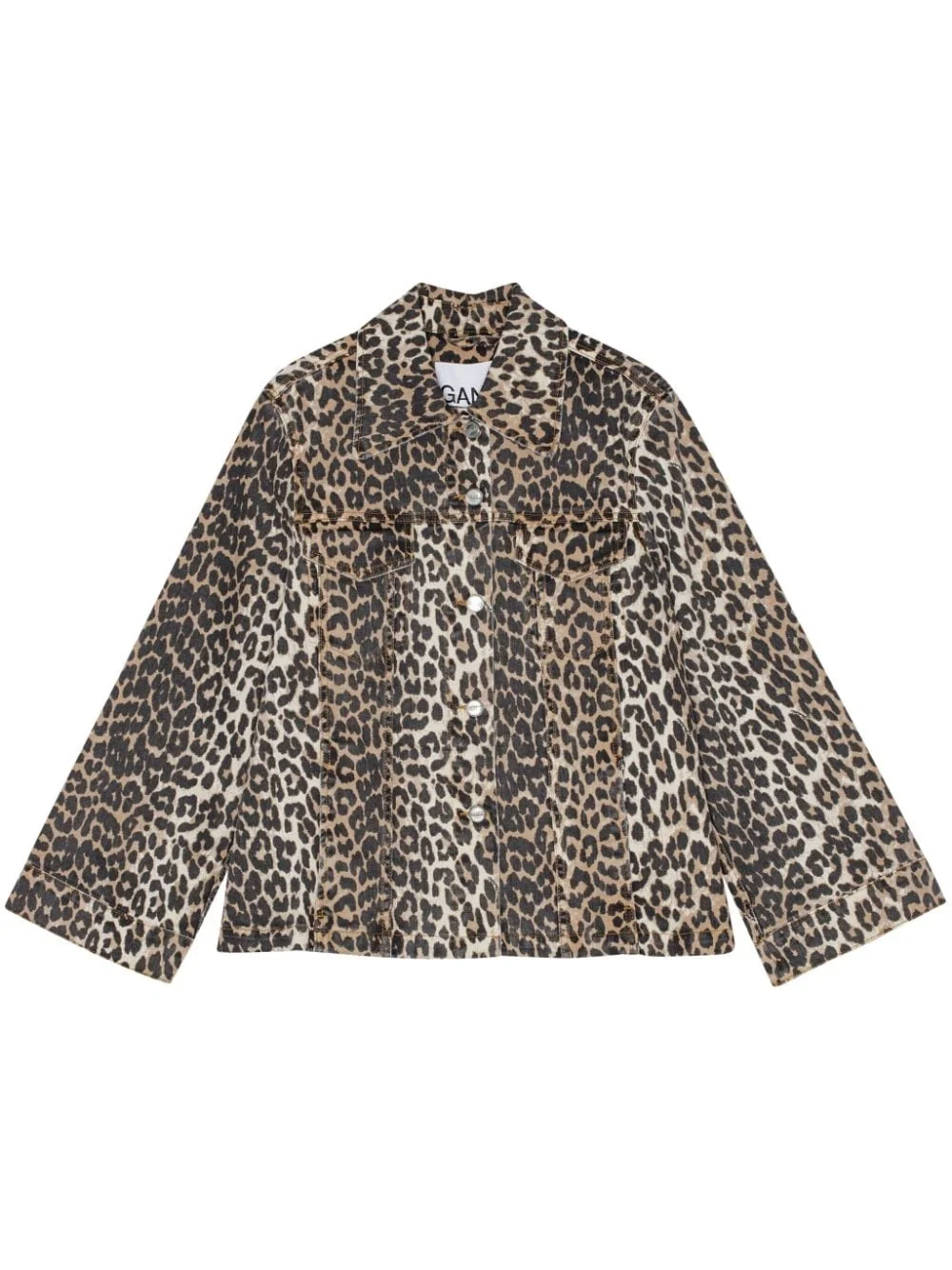 animal-print jacket - 1