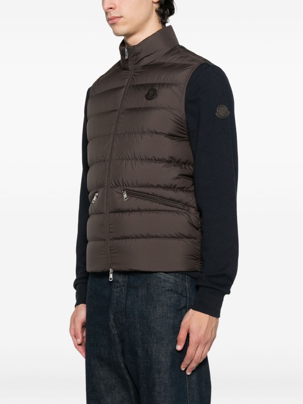 quilted down gilet - 3