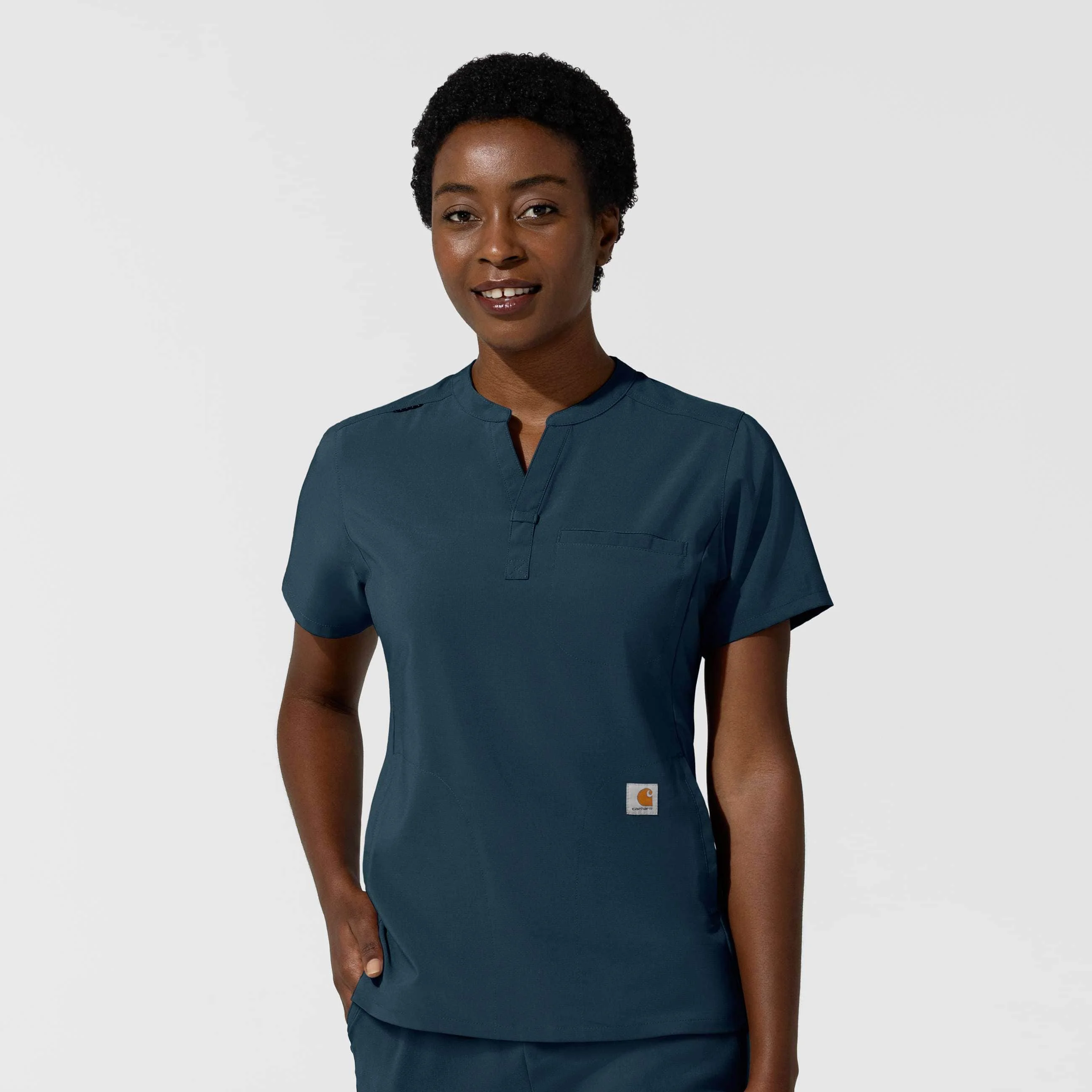 Women's Force Cross-Flex Chest Pocket Scrub Top - 1