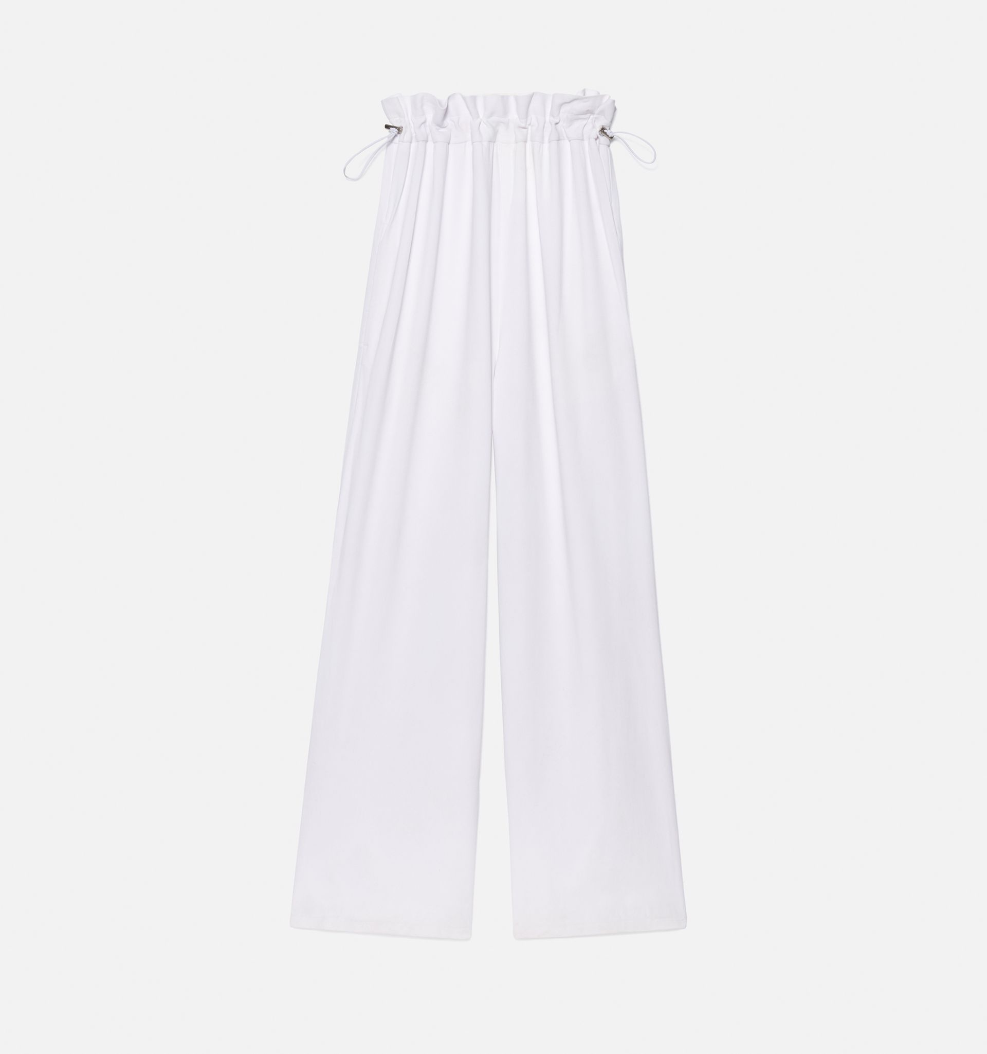 Flared Trousers With Elasticated Waist - 5