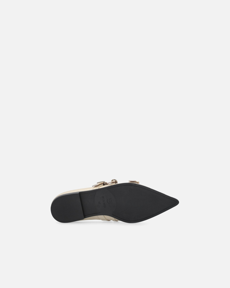 POINTED-TOE LEATHER BALLERINAS WITH STUDS 7