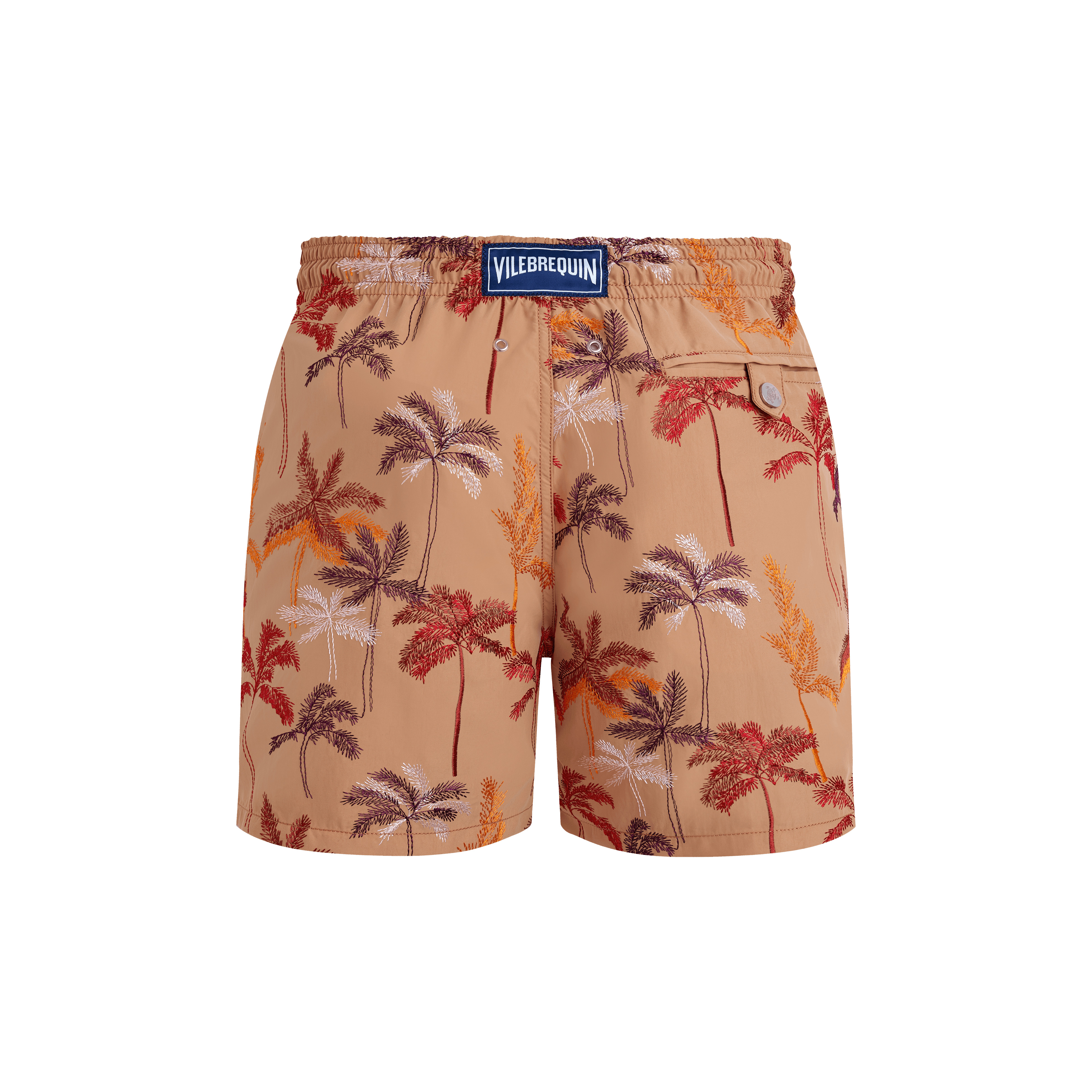 Men Swim Trunks Embroidered Palm Offset - Limited Edition - 2