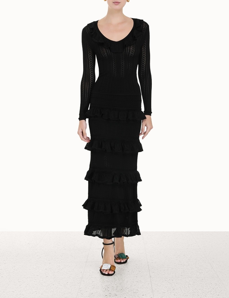 LUMINOSITY RUFFLE MIDI SKIRT - 2