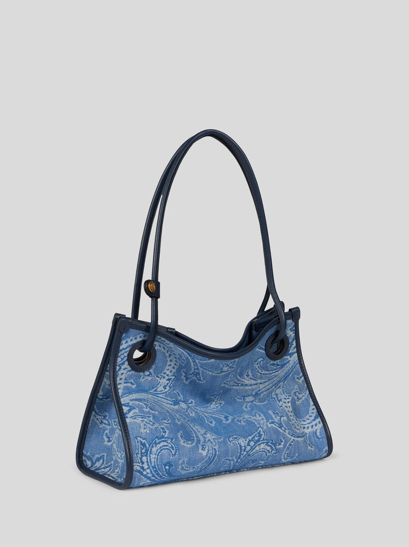 SMALL EYES JACQUARD DENIM TOTE BAG 5