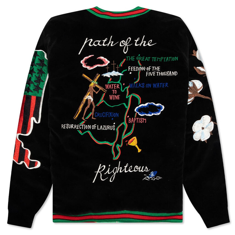 SAINT M×××××× SAINT MICHAEL X SUKAJYAN REVERSIBLE JACKET - GREEN/PINK outlook