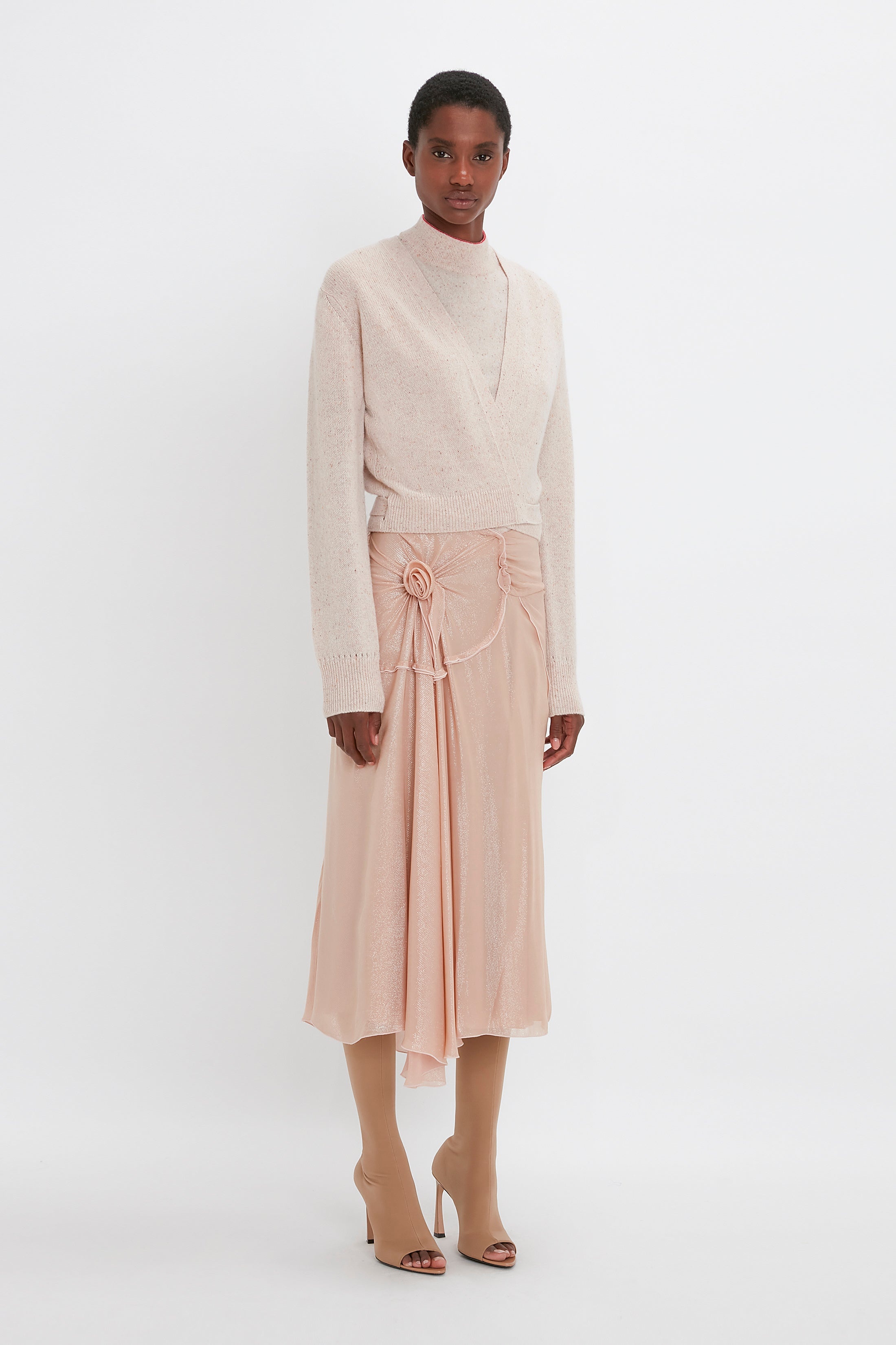 Victoria Beckham pointelle-knit Cropped Cardigan - Farfetch