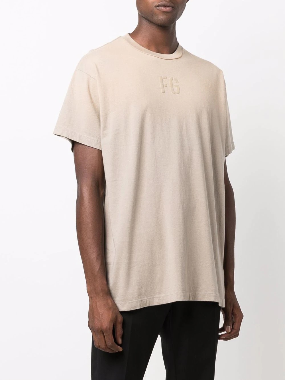 tonal logo-print cotton T_shirt - 3