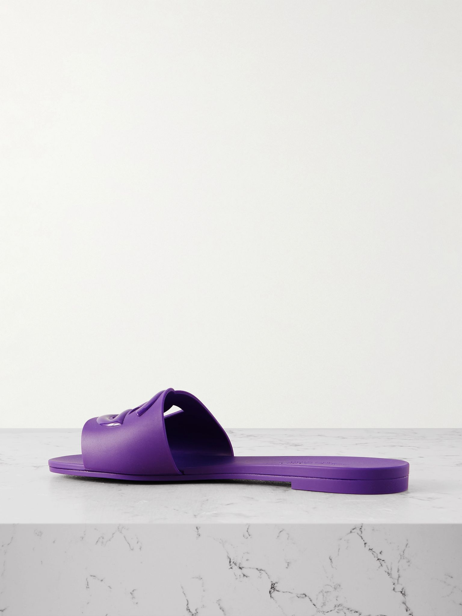 Maiolica cutout rubber slides Purple - 3
