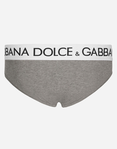 Dolce & Gabbana Mid-rise briefs in two-way stretch cotton jersey outlook
