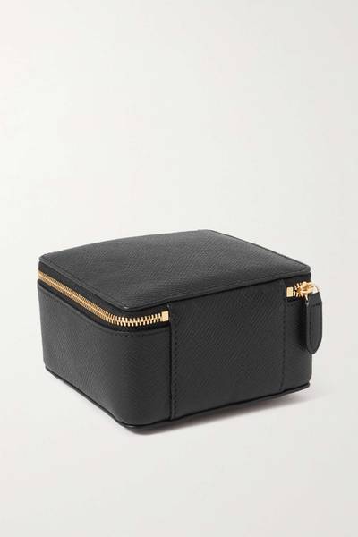 Smythson Panama textured-leather jewelry case outlook