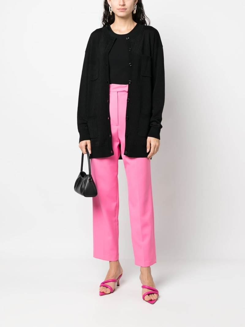 Moschino monogram-jacquard cardigan outlook