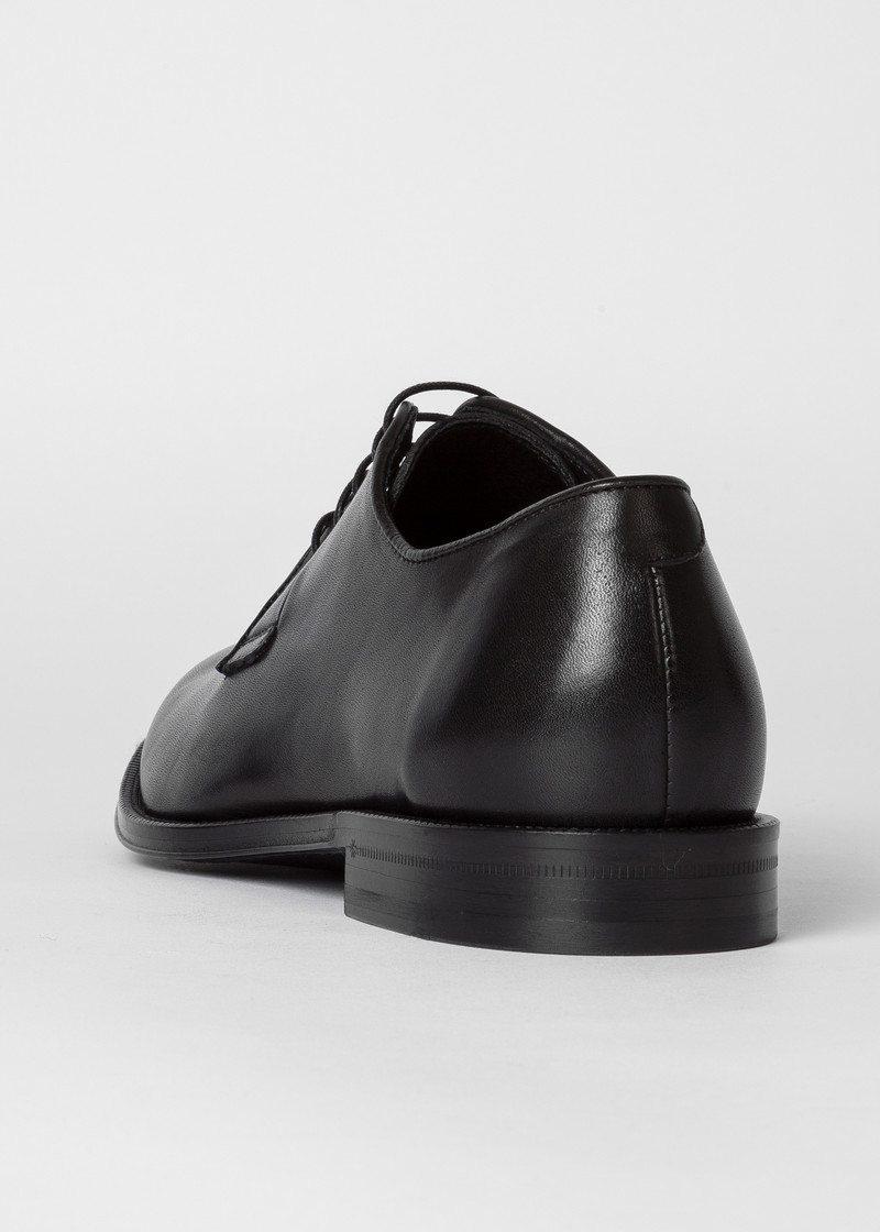 Black Leather 'Chester' Flexible Travel Shoes 5