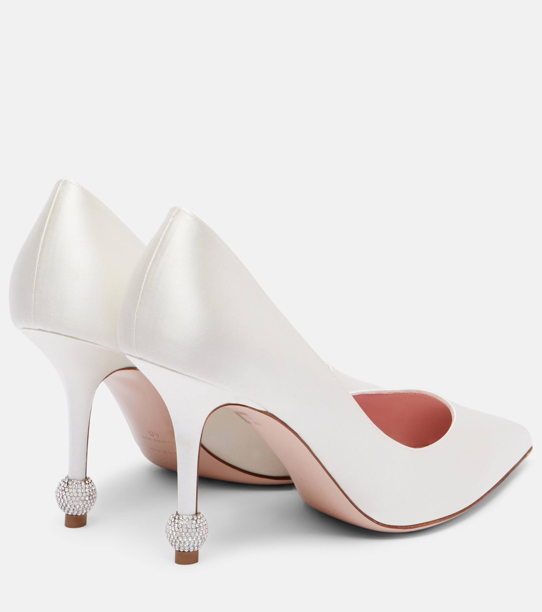 Bridal Vivier Marlene embellished satin pumps - 2