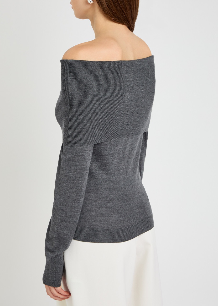 Stella Mccartney Off-the-shoulder Wool Jumper - 3