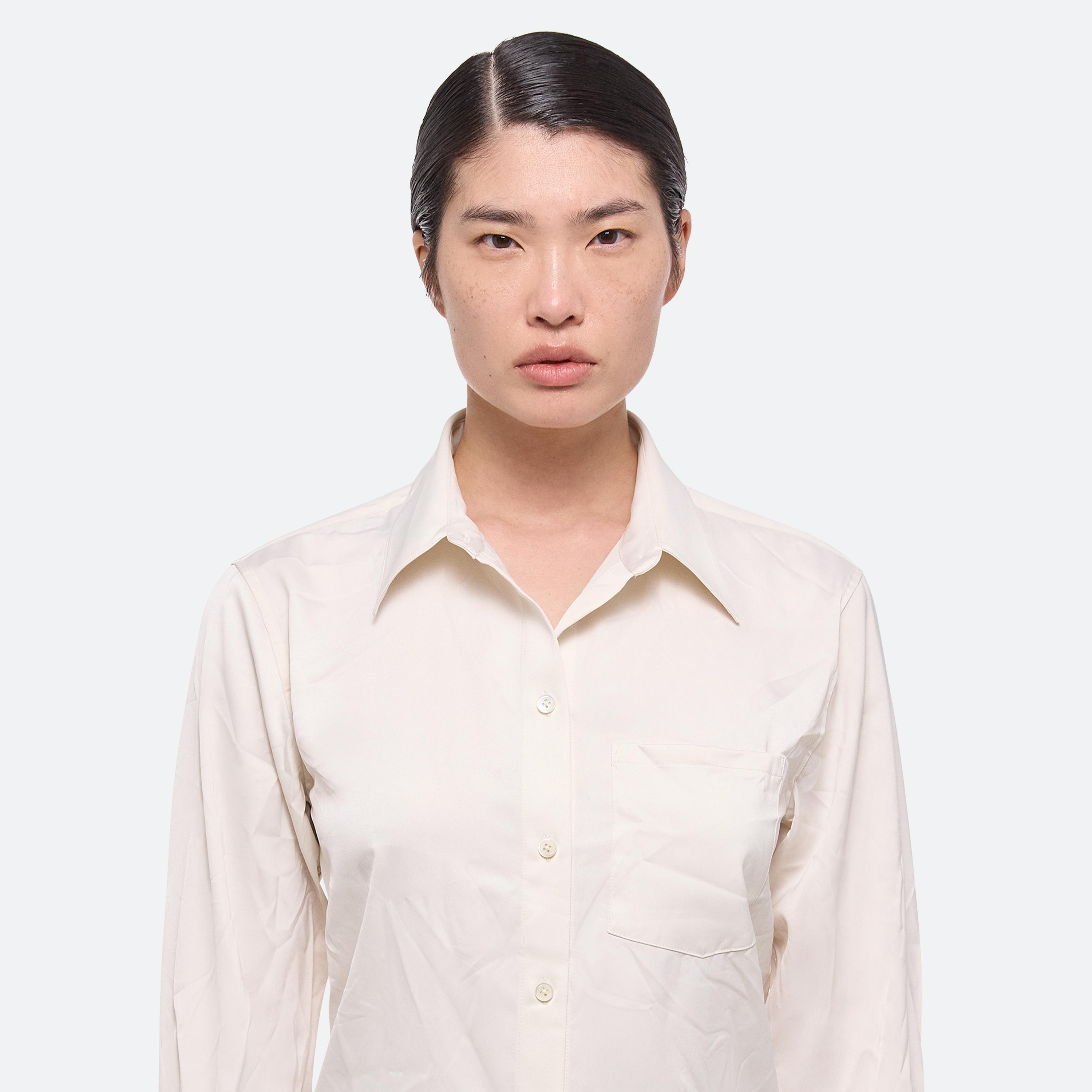 CLASSIC CRUSHED SATIN SHIRT - 6