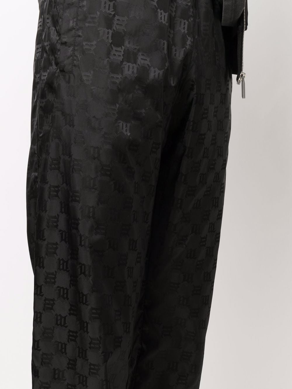 logo-monogram tapered joggers - 5