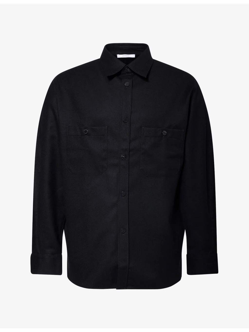 Patch Pocket Wool Shirt - 1