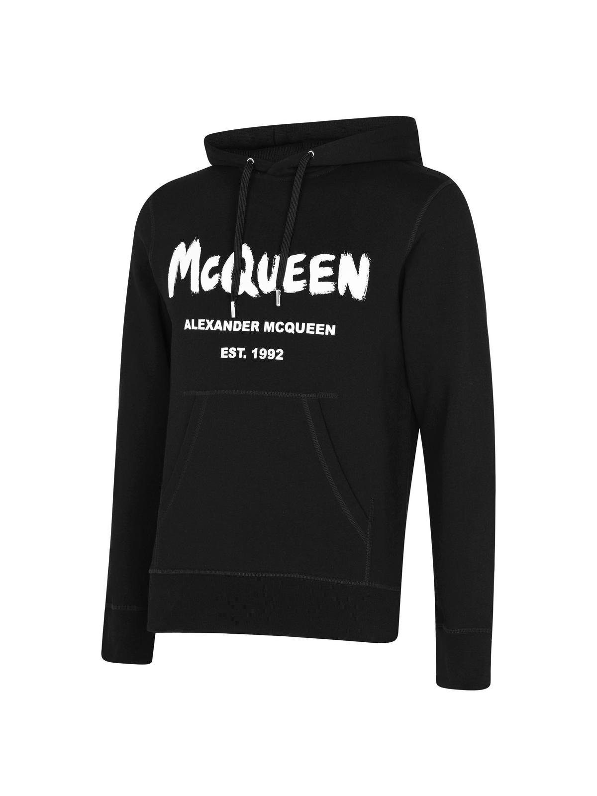 Alexander McQueen GRAFFITI LOGO HOODIE | cruisefashion