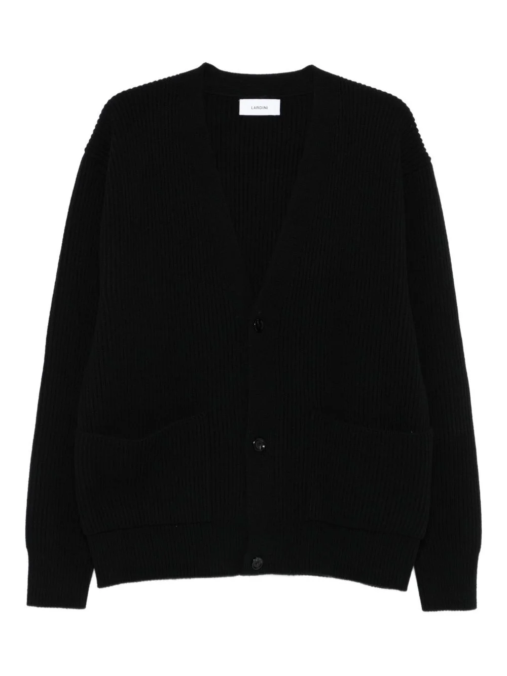 ribbed wool cardigan - 1