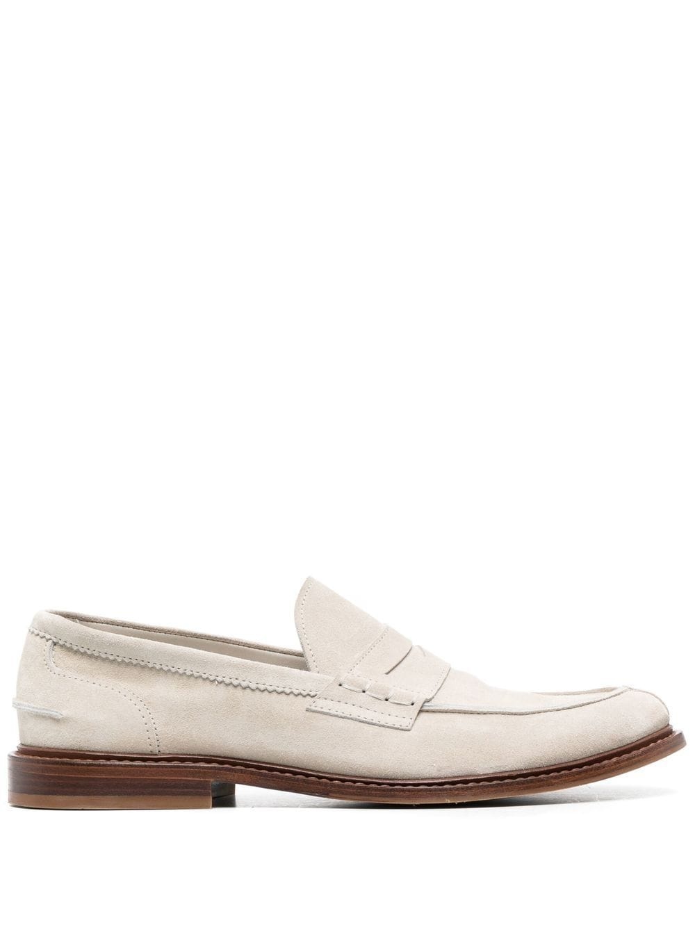 penny-slot suede loafers - 1