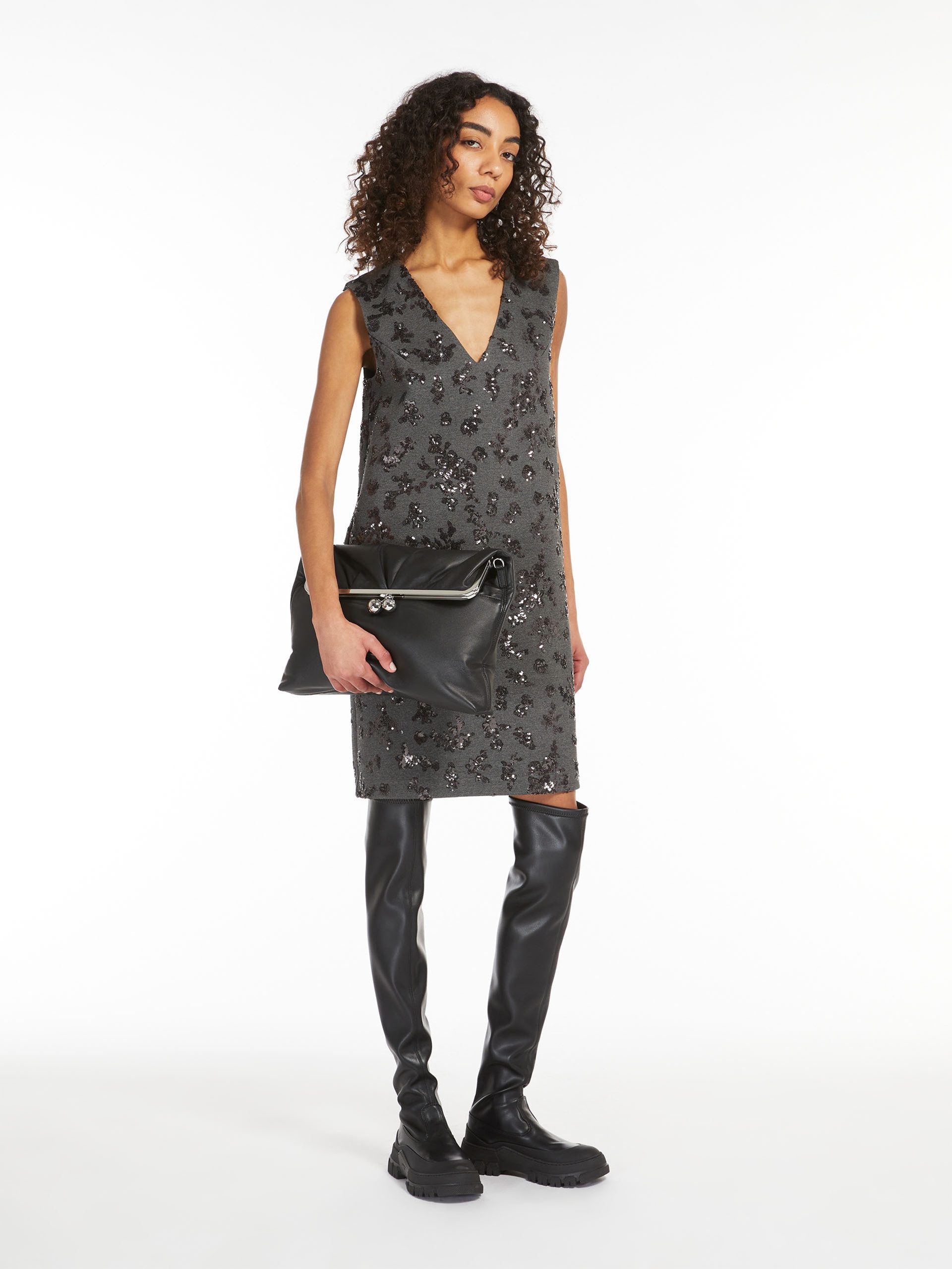 SLALOM Nappa leather clutch-style Pasticcino Bag - 6
