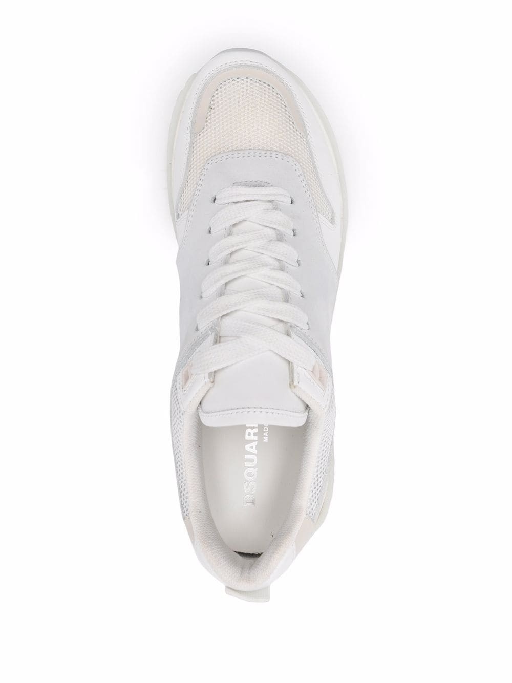 panelled low-top sneakers - 4