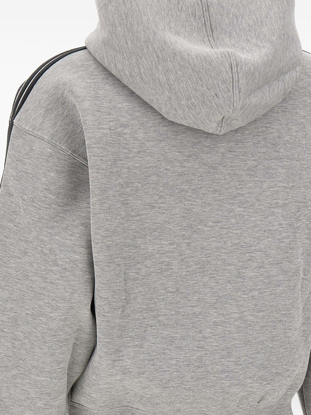 three-stripe zip-up hoodie - 2