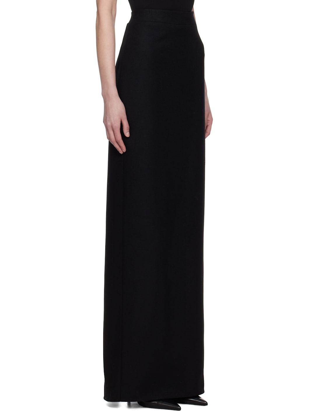 Black Pencil Maxi Skirt - 2