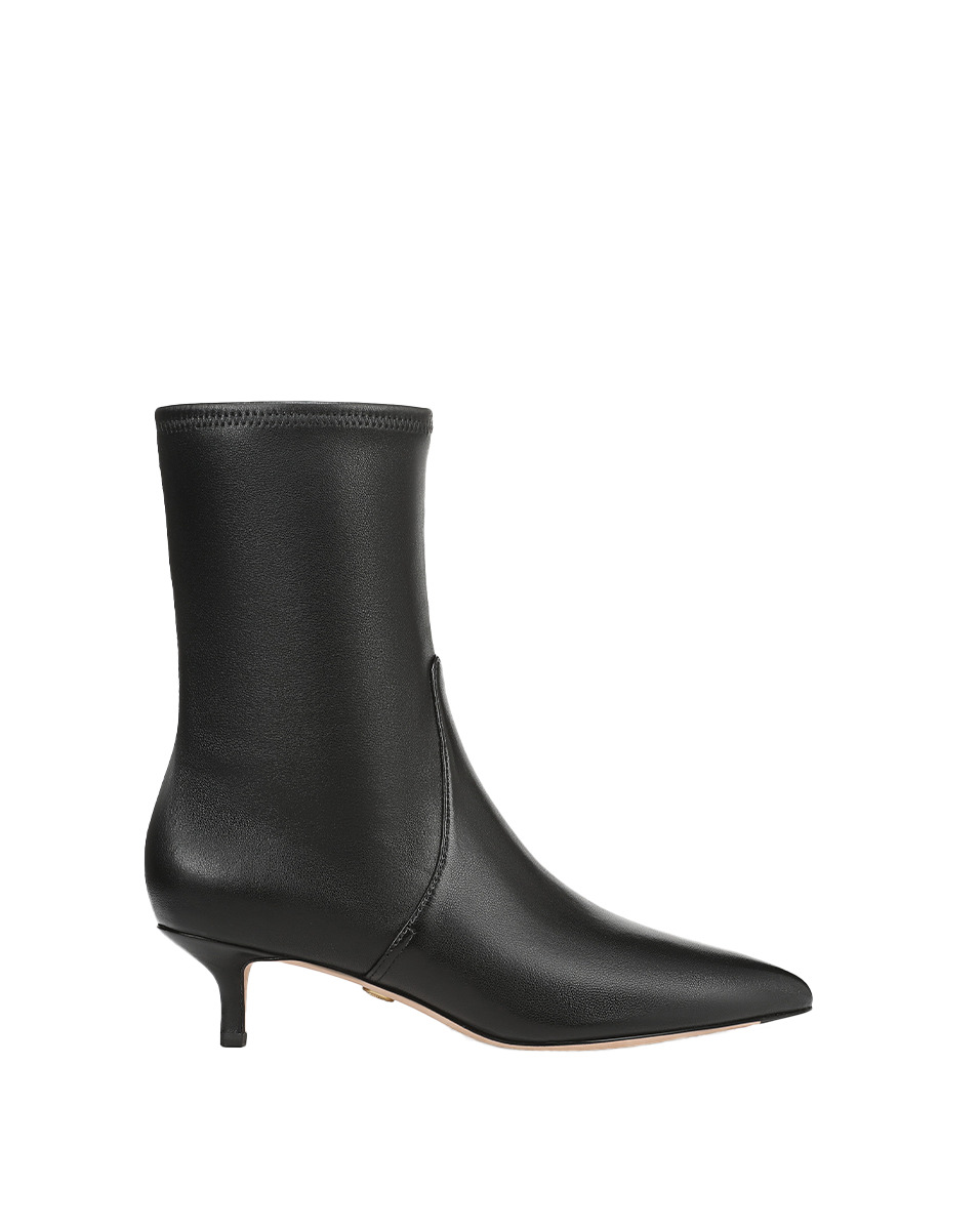 LISA STRETCH KITTEN-HEEL BOOTIE - 7