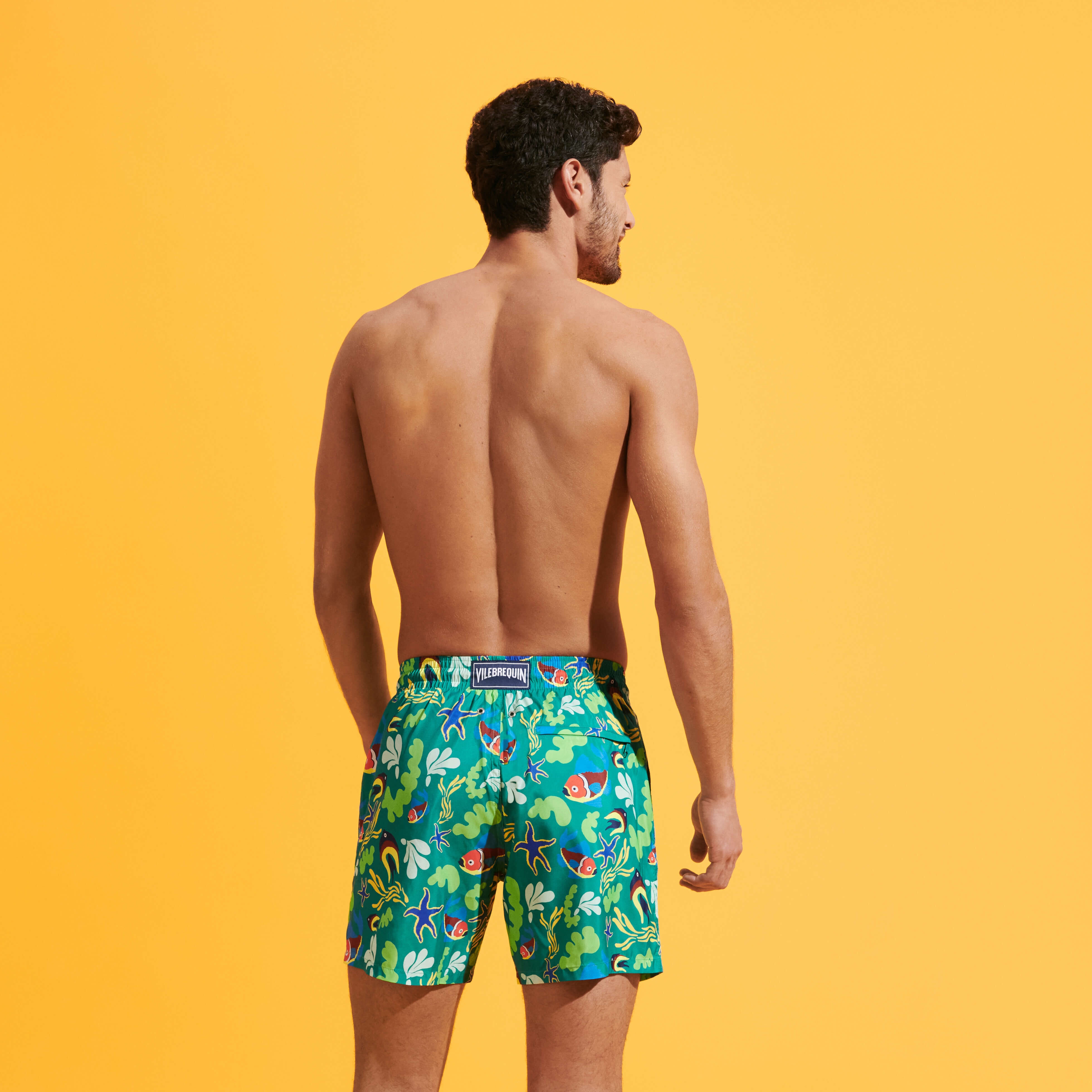 Men Swim Trunks Ultra-light and Packable Naive Fish - 4