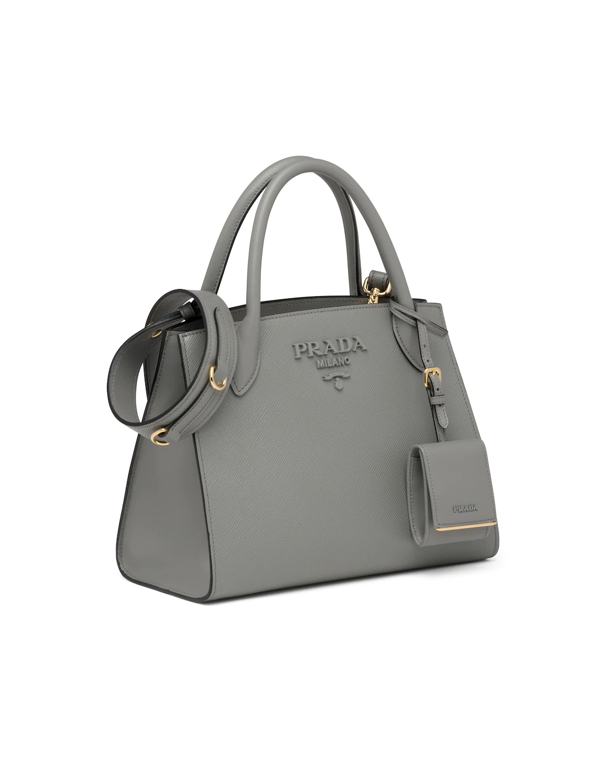 Small Saffiano Leather Prada Monochrome Bag - 3