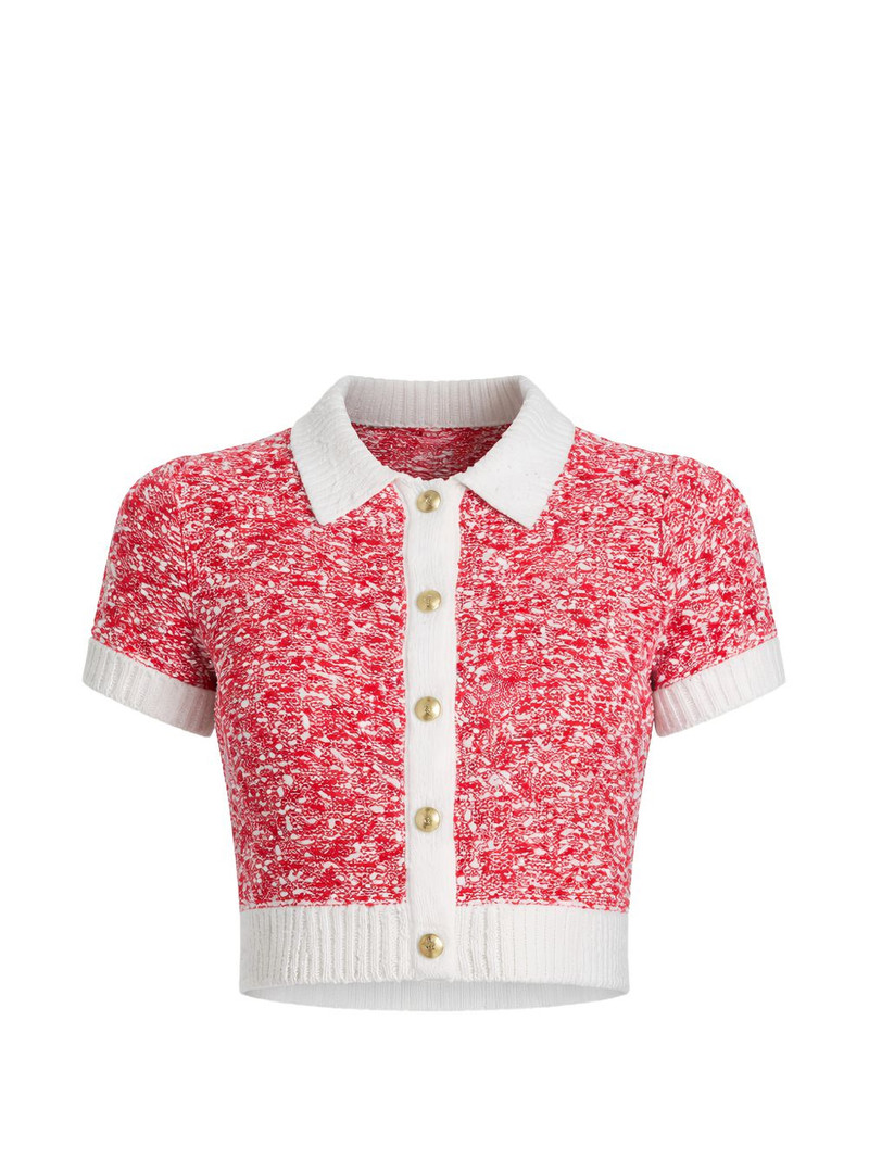 cropped collared cardigan 1
