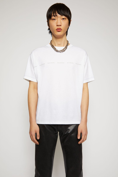 Acne Studios Logo print t-shirt optic white outlook