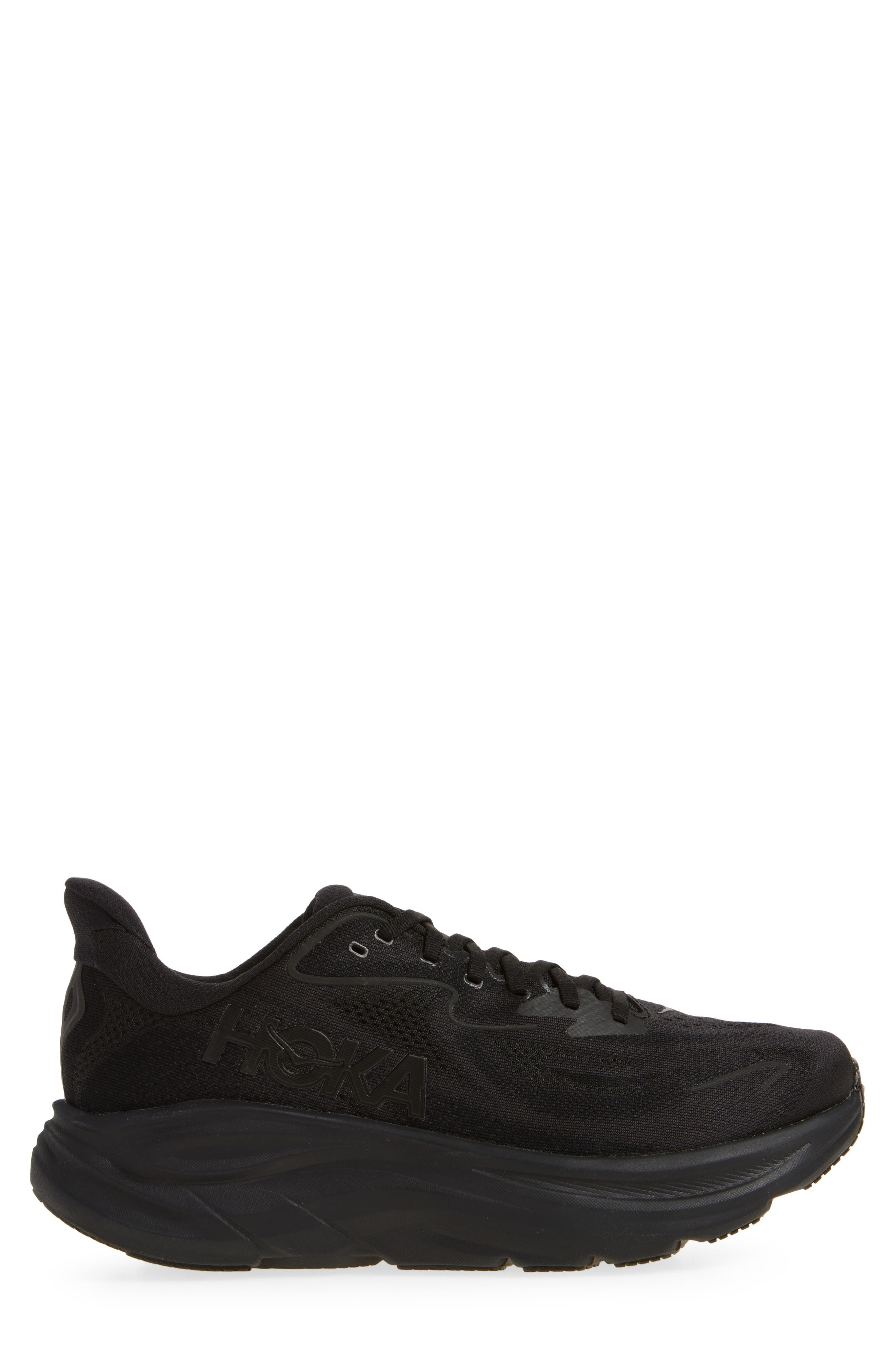 HOKA Clifton 10 Running Shoe in Black /Black at Nordstrom - 3