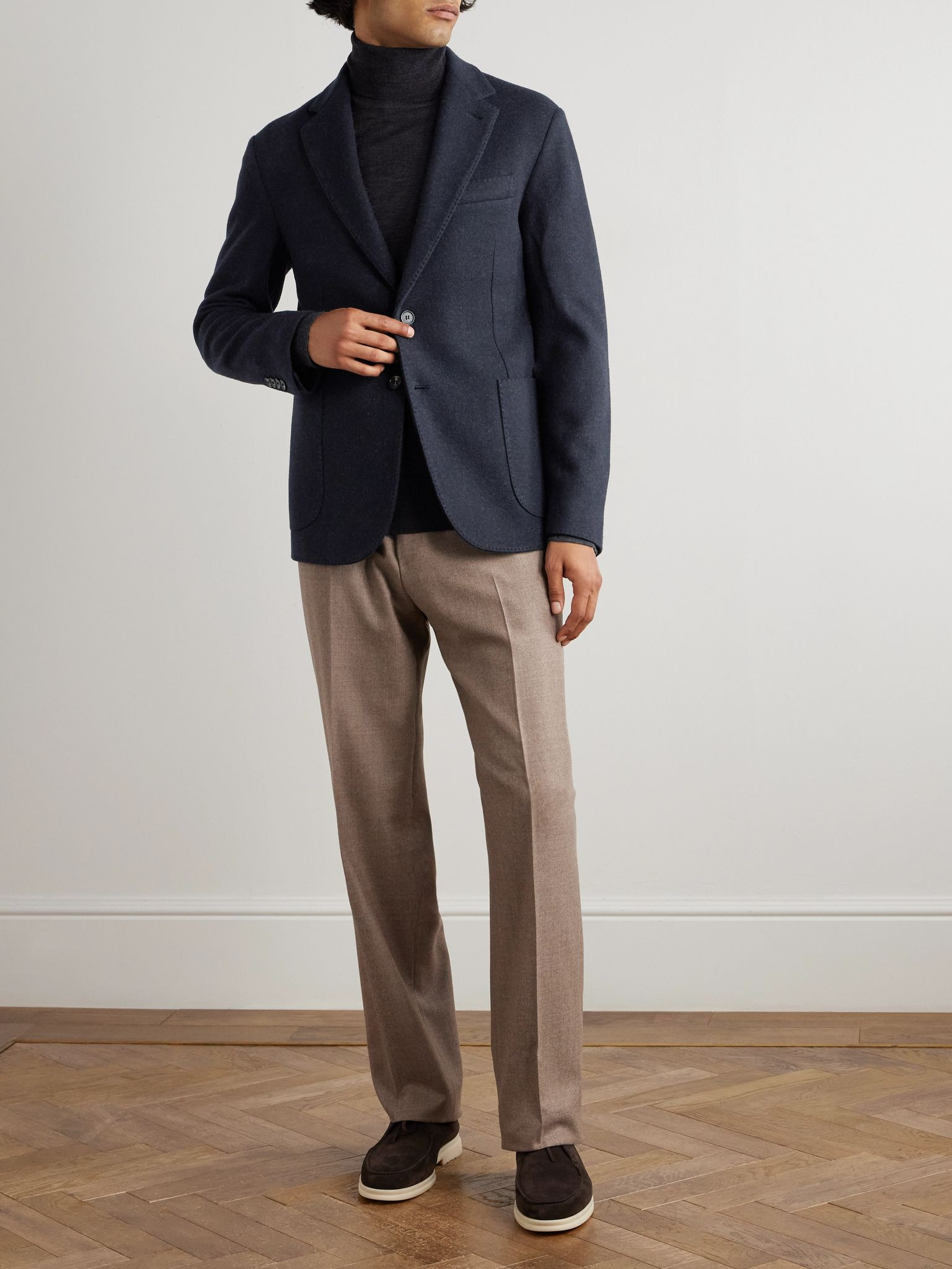 Unstructured Jersey Novalis Blazer Navy - 2